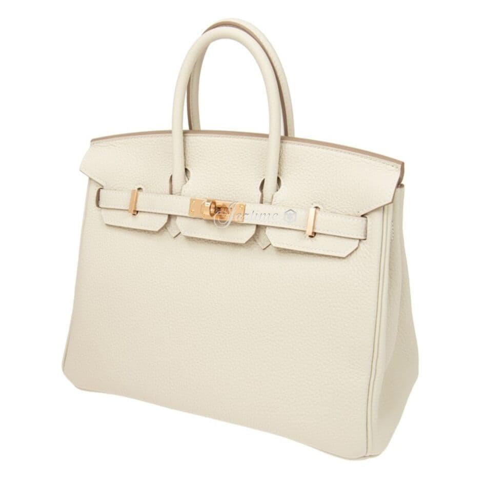 Birkin 25 Craie winning bag