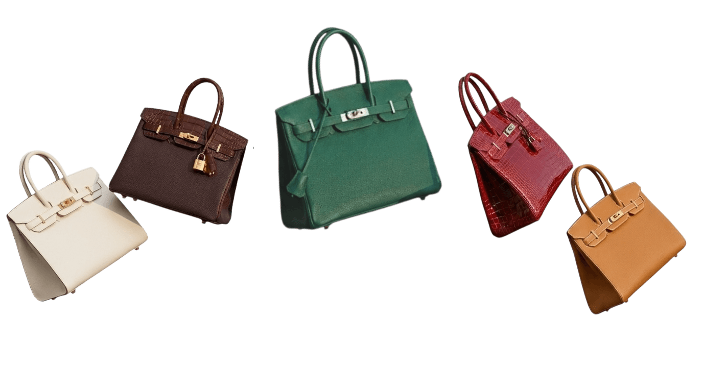A collection of authenticated Birkin bags